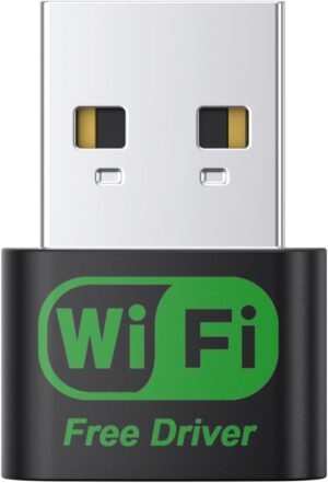 USB WiFi Adapter, Plug-n-Play, Built -in high -gain Antenna, USB USB WiFi Adapter, Plug-n-Play, Built -in high -gain Antenna, USB Adapter Suitable for PC Desktop Laptop Windows11/10/8/7.