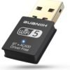 WiFi Adapter for Desktop PC,USB WiFi Adapter,Bluetooth&WiFi 2-in-1,600Mbps 2.4/5.8Ghz Dual Band Wireless Network,Plug and Play, for PC/Laptop/Desktop,Support Win7/8/8.1/10/11