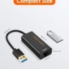 CableCreation USB to Ethernet Adapter, USB 3.0 to 10/100/1000 Gigabit Wired LAN Network Adapter Compatible with Nintendo Switch, Windows, MacBook, macOS, Mac Pro Mini, Laptop, PC-10PACK