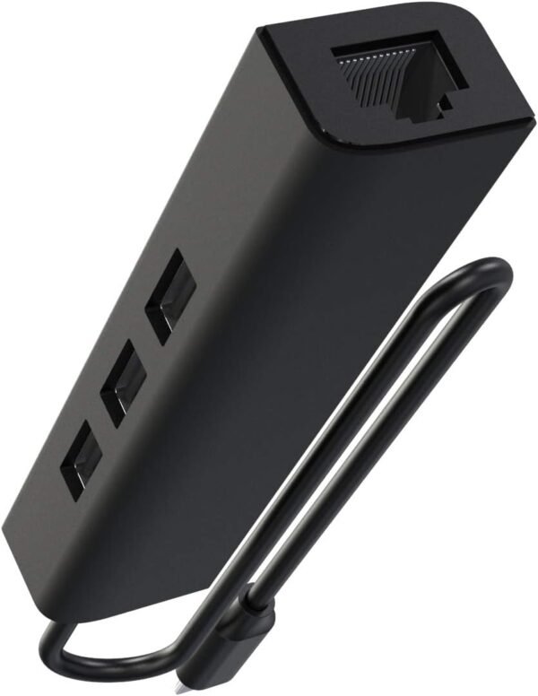 51gbhpNdq5L._AC_SL1500_.jpg OTG USB Ethernet Adapter Compatible with Roku Express 4K+ 2021 and Fire TV Stick Streaming Media Player - Micro USB to 3-Port USB Hub with LAN & Power Cable