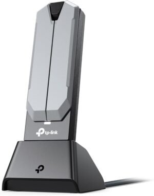 TP-Link BE6200 Tri-Band Wi-Fi 7 Wireless USB 3.0 Adapter Archer TP-Link BE6200 Tri-Band Wi-Fi 7 Wireless USB 3.0 Adapter Archer TBE401UH | WiFi Adapter for Desktop PC | Supports Windows 11,10 | 2 x High Gain Antennas | 6GHz, 4K-QAM, 160MHz, WPA3 | Secure by Design