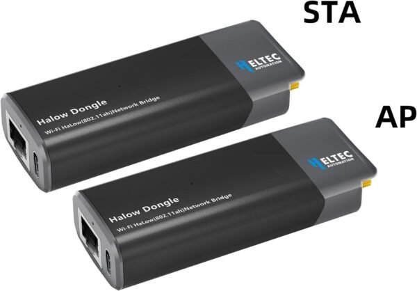 614l5R1dz3L._AC_SL1500_.jpg Heltec Wi-Fi HaLow Dongle 1KM Ultra-Long-Range USB Type-C Low Power Consumption Wireless Network Bridge IEEE 802.11ah 902-928MHz Supported Wi-Fi and Ethernet (AP + STA 1Pair)