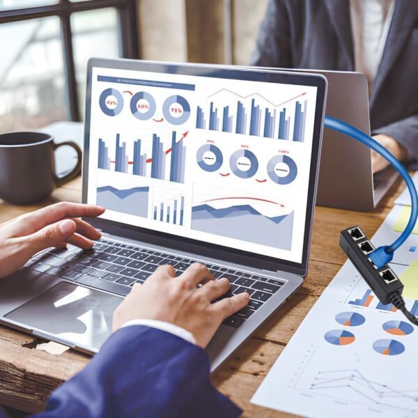 618VKNwHl6L._AC_SL1001_.jpg RJ45 Cable Adapter 1 Male to 4 Female Ethernet, PCB Board is Embedded in Conductive Circuit Splitter Ethernet All Networks Homes Offices Broadband Connections Female