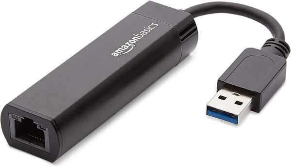 61AZ5mTeCyL._AC_SL1500_.jpg Amazon Basics USB 3.0 to 10/100/1000 Gigabit Ethernet Internet Adapter, 10-Pack, Black