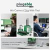 Plugable USB 2.0 to Ethernet Fast 10/100 LAN Wired Network Adapter - Driverless and Compatible with Chromebook, Windows, Linux