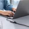 Anker USB C 3.0 to Ethernet Adapter, Portable 1-Gigabit Network Hub, 10/100/1000 Mbps, for MacBook Pro, iPad Pro 2019/2018, ChromeBook, XPS, Galaxy S9/S8, and More