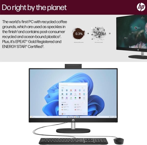 61MXPqeNZEL._AC_SL1500_.jpg HP 27" FHD Touchscreen Business All-in-One Desktop Computer, Intel 12-Core Ultra 7 155U (Beats i7-1355U), 64 GB DDR5 RAM, 2 TB SSD, Intel Iris Xe Graphics, Wired KB & Mouse, Wi-Fi 6, Windows 11 Pro