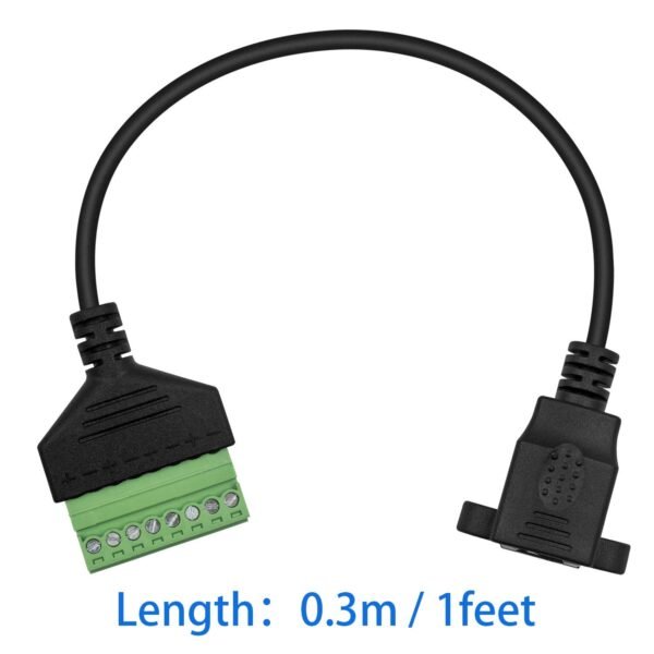 61P0eh7aTLL._SL1500_.jpg Poyiccot RJ45 to 8Pin Screw Terminal Adaptor, Ethernet Extender - RJ45 8P8C Female to 8 Pin Screw Terminal Breakout Board Cable for Cat7/6/5/5e Network, CCTV, DVR - 12inch