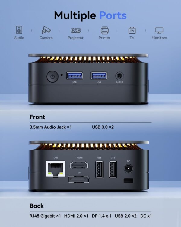 61PeWkG9uSL._AC_SL1500_.jpg KAMRUI Essenx E1 Mini PC, 16GB DDR4 RAM 512GB M.2 SSD, Mini Computer Twin Lake N150 (Beat N100/N95,up to 3.6GHz), Desktop Computer Dual 4K, Ethernet, WiFi, Bluetooth for Business, Office, Home