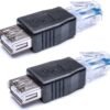 Hididi 2 Pack Ethernet to USB Adapter, USB to Ethernet Hididi 2 Pack Ethernet to USB Adapter, USB to Ethernet Adapter, RJ45 Ethernet Male to USB Female Converter, USB to RJ45 Connector for ADSL Modem, Router, Camera with Network Function