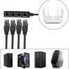 61SpOeqwtIL._AC_SL1001_.jpg RJ45 Cable Adapter 1 Male to 4 Female Ethernet, PCB Board is Embedded in Conductive Circuit Splitter Ethernet All Networks Homes Offices Broadband Connections Female