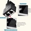 61YVdhe5sL._AC_SL1432_.jpg Ethernet Splitter 1 to 2 RJ45 Network Cable Adapter, Note Only Connect one Network at a Time, Compatible with ADSL/Computers/TVs/Routers (Only Support one Works at one time)