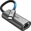 uni USB C to Ethernet Adapter, Driver Free RJ45 to USB C [Thunderbolt 3/4 Compatible], 1Gbps Type-C Gigabit Ethernet LAN Network Adapter for MacBook Pro/Air, iPhone 15 Pro/Max, Dell XPS, Galaxy S8-S24