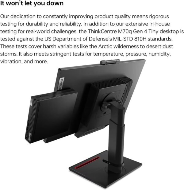 Lenovo ThinkCentre M70q Tiny 1L Business Desktop Computer, 12th Gen Intel Hexa-Core i5-12500T (Beat i7-11700T), 16GB DDR4 RAM, 1TB PCIe SSD, WiFi 6, Bluetooth 5.1, Windows 11 Pro