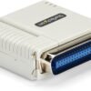 StarTech.com Ethernet to Parallel Network Print Server, 10/100Mbps LAN, WebUI, Centronics Ethernet Printer Server Adapter, TAA