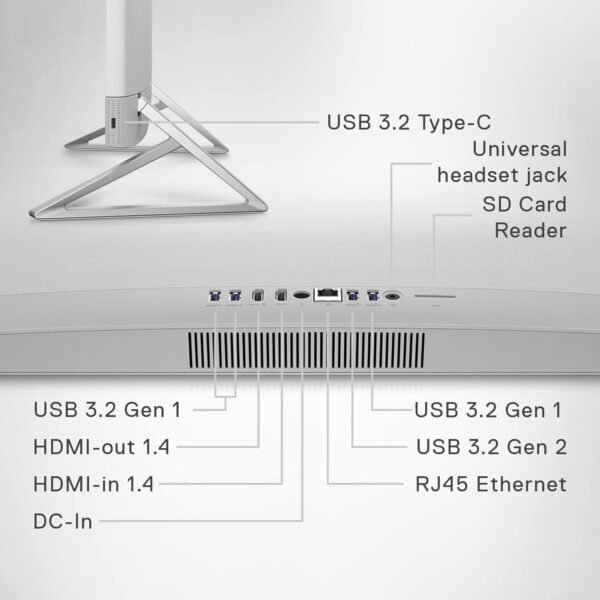 61iaBoDejL._AC_SL1500_.jpg Dell Inspiron 7730 27" Touchscreen All in One Desktop Computer, Intel 10-Core 7 150U, NVIDIA GeForce MX570A, 64 GB RAM, 4 TB SSD, Wi-Fi 6E, Windows 11 Pro, Wireless KB and Mouse