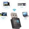 300Mbps USB WiFi Adapter, LOTEKOO Wireless LAN Network Card Adapter WiFi Dongle for Desktop Laptop PC Windows 10 8 7 XP MAC OS (Plug-and-Play for Windows10)