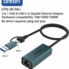 61kGUWpatgL._AC_SL1500_.jpg USB-A and USB-C to Ethernet Adapter,Driver Free RJ45 to USB C or USB A, Gigabit Ethernet LAN Network Adapter for Windows,Mac OS, iOS and More