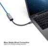 BENFEI USB-C to Ethernet Adapter, USB Type-C (Thunderbolt 3/4) to RJ45 Gigabit Ethernet LAN Network Adapter Compatible with iPhone 15 Pro/Max, MacBook Pro/Air 2023, iPad Pro,iMac, S23, XPS 17 and More