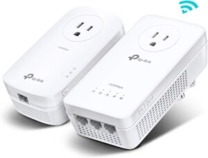TP-Link Powerline WiFi Extender TL-WPA8631P KIT- Includes AV1300 Powerline Network TP-Link Powerline WiFi Extender TL-WPA8631P KIT- Includes AV1300 Powerline Network Adapter and AC1200 Dual Band Extender, 2x2 MIMO, 3 Gigabit Ports, Passthrough, Plug & Play, Free Expert Support
