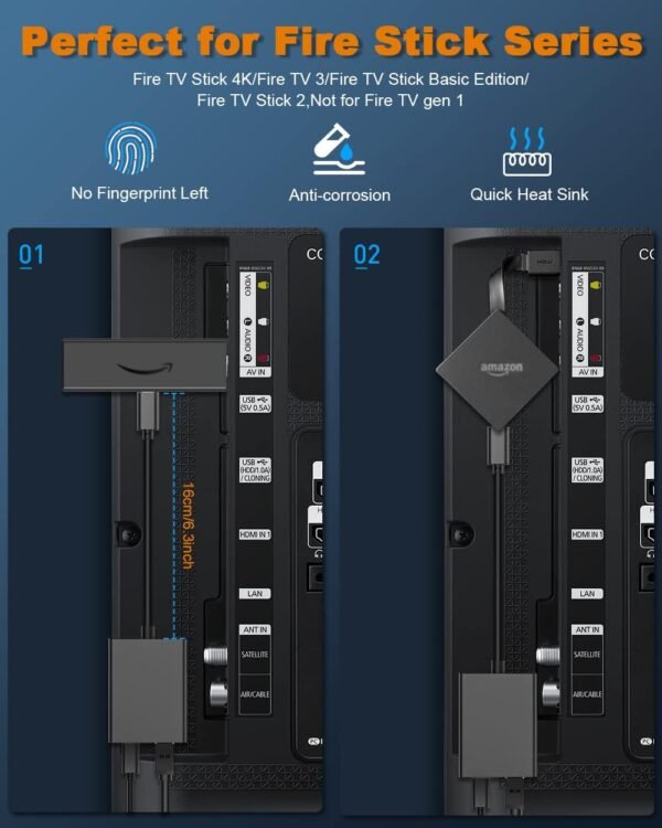 61sRPc2GLHL._AC_SL1250_.jpg Ethernet Adapter for Fire TV Stick, Electop Micro USB to RJ45 Ethernet Network Adapter Compatible with 4K Fire Stick,Chromecast Google Home Mini and More Streaming TV Sticks(Adhesive Tape Included)