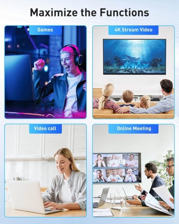 7117YzOM8FL._AC_SL1500_.jpg USB WiFi Adapter for PC Desktop - WiFi 6 AX1800Mbps 5GHz 2.4GHz USB 3.0 Wireless Wi-Fi Network Adapter for Desktop Computer Laptop with High Gain Wi-Fi Antenna Supports Win11/10