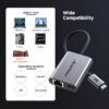 Cable Matters USB C to Ethernet Adapter with 140W Charging, Gigabit Ethernet to USB C Adapter, Compatible with MacBook Pro, Dell XPS, Surface, Up to 480Mbps for Chromecast with Google TV -2020 & Later
