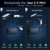 4 Ports Starlink Ethernet Adapter for Gen 3 and Starlink Mini, Connect 4 Wired Devices at Once Up to 1Gbps