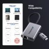 Cable Matters USB C to 2.5Gb Ethernet Adapter with 140W Charging, 2.5 Gigabit Network Speed, USB C to Ethernet Adapter Compatible with USB4, Thunderbolt 4/5, MacBook, Laptop, and USBC Devices