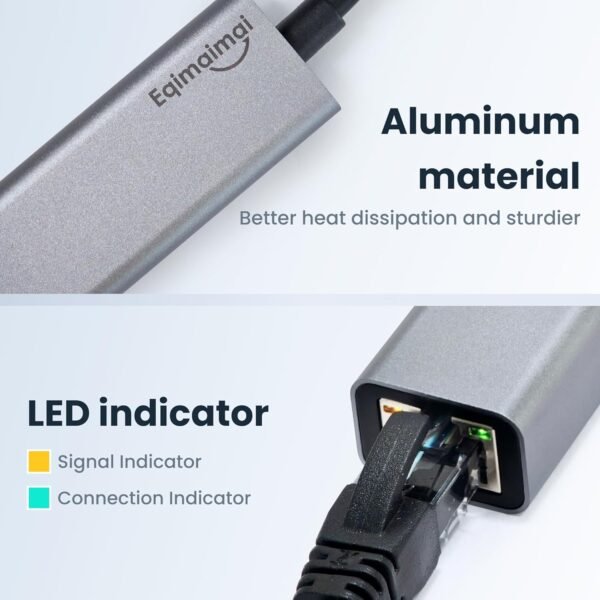 7179x4tq-6L._AC_SL1500_.jpg USB A to ethernet Adapter,USB 3.0 Gigabit to ethernet Adapter Compatibility 100/1000MBPS,Compatible with Windows, Mac OS, Linux, PC, Laptops, and More