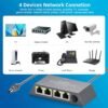 717nmg9fAML._AC_SL1500_.jpg Multi Ports Starlink Mini/Starlink Gen 3 Ethernet Adapter for Wired External Network 4-Ports Starlink Ethernet Adapter Gen 3 for 4 Devices Networked Simultaneously Stable Connection - Up to 1 Gbps