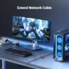 71FTUKUtLL._AC_SL1500_.jpg UGREEN Ethernet Extender 10Gbps, Ethernet Coupler for Cat8 Cat7 Cat6 Cat5 Cable, 328ft Long Distance Extend, Aluminum Alloy Shell, Space Grey
