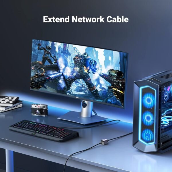 71FTUKUtLL._AC_SL1500_.jpg UGREEN Ethernet Extender 10Gbps, Ethernet Coupler for Cat8 Cat7 Cat6 Cat5 Cable, 328ft Long Distance Extend, Aluminum Alloy Shell, Space Grey