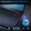 WiFi Adapter for Desktop PC,USB WiFi Adapter,Bluetooth&WiFi 2-in-1,600Mbps 2.4/5.8Ghz Dual Band Wireless Network,Plug and Play, for PC/Laptop/Desktop,Support Win7/8/8.1/10/11