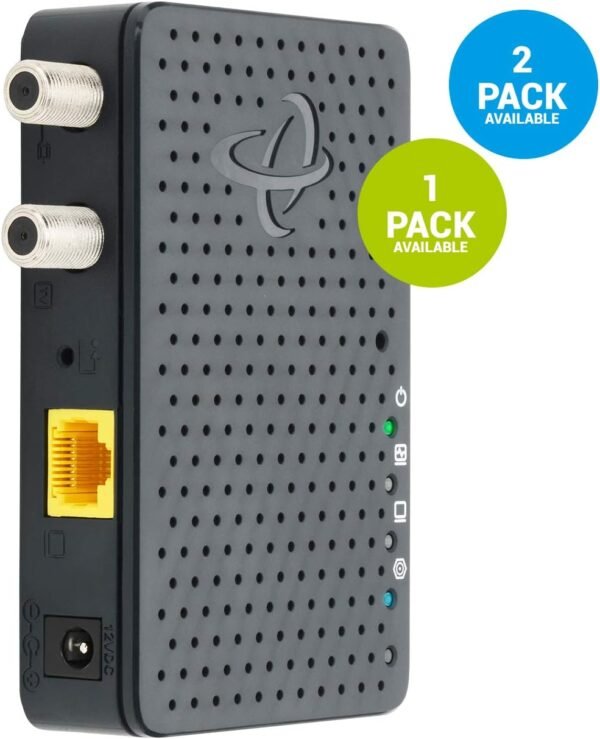 71Jq26hOwPL._AC_SL1500_.jpg Hitron Bonded MoCA 2.5 Network Adapter for Ethernet Over Coax (Add-on 1 Pack) | Up to 1 Gbps Ethernet | Ideal Backbone for Home Mesh WiFi, Streaming, and Gaming