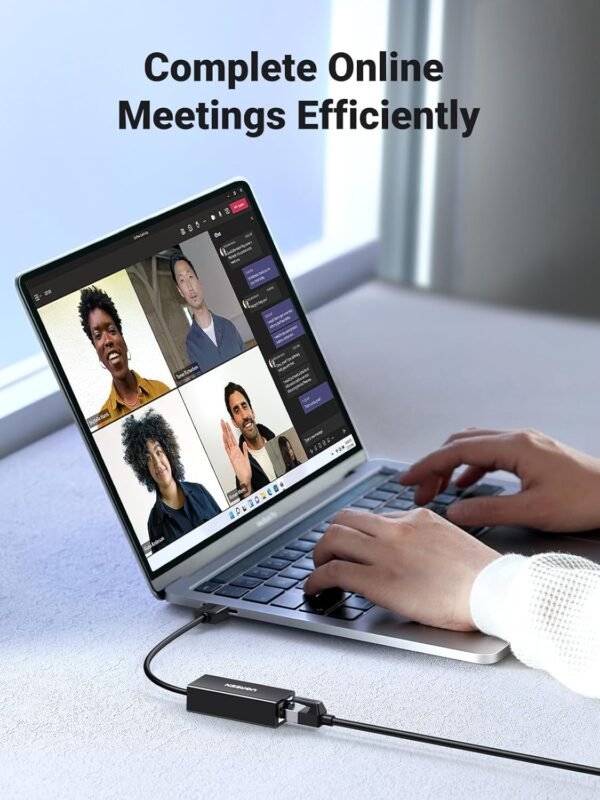 71LJpcFhhuL._AC_SL1500_.jpg UGREEN USB to Ethernet Adapter, 1000Mbps Plug and Play Ethernet Adapter with USB 3.0, Driver Free, RJ45 LAN Network Dongle Compatible with Nintendo Switch, Laptop, PC, MacBook, Windows, macOS, Linux