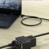 71MZs7bG58L._AC_SL1410_.jpg Ethernet Splitter 1 to 2 RJ45 Network Cable Adapter, Note Only Connect one Network at a Time, Compatible with ADSL/Computers/TVs/Routers (Only Support one Works at one time)