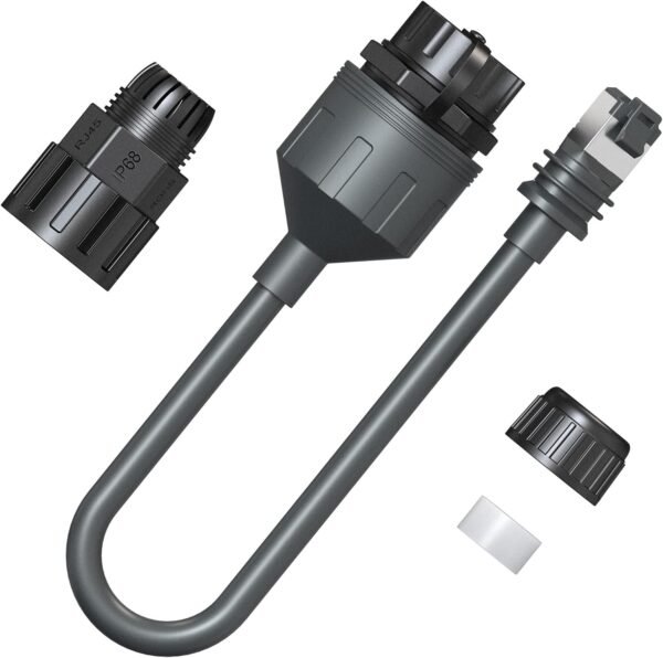 Starlink Gen 3/ Mini Ethernet Adapter, Easy Install Waterproof Starlink Cable RJ45 Female Connectors for Wired External Network