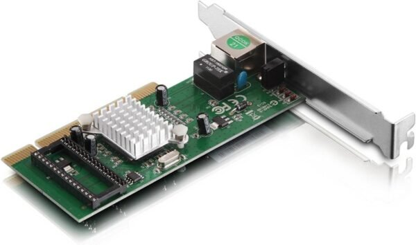 Netis AD1102 Gigabit Ethernet PCI Adapter for Windows, Mac OS, Netis AD1102 Gigabit Ethernet PCI Adapter for Windows, Mac OS, Linux | 10/100/1000Mbps PCI Network Adapter/Card with Plug and Play | Both Standard & Low Profile Bracket Included