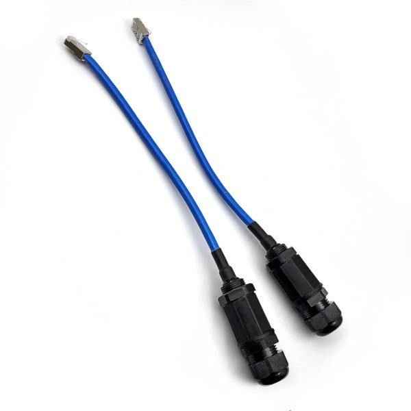 71Tf0-gh1FL._SL1500_.jpg DEVMO 2PCS M20 RJ45 Waterproof Cat5/5e/6 8P8C Connector IP67 Ethernet LAN Cable Connector Double Head with Shield Cat6 Network Cable Outdoor LAN Coupler Adapter Male to Female