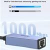 BENFEI USB 3.0 to Ethernet Adapter, USB C to RJ45 Gigabit LAN (1000Mbps) Network Adapter, Compatible with MacBook/Pro/Air, Surface Pro, Windows 11/10/8/7, Mac OS [Aluminium Shell&Nylon Cable]