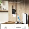 BrosTrend WiFi 6 AX3000 WiFi to Ethernet Adapter with RJ45 Gigabit Port, Dual Band Wireless Bridge for PC, Smart TV, Xbox, PlayStation, Printer, Blu-Ray Player, DVR etc. WiFi to Wired Ethernet Adapter
