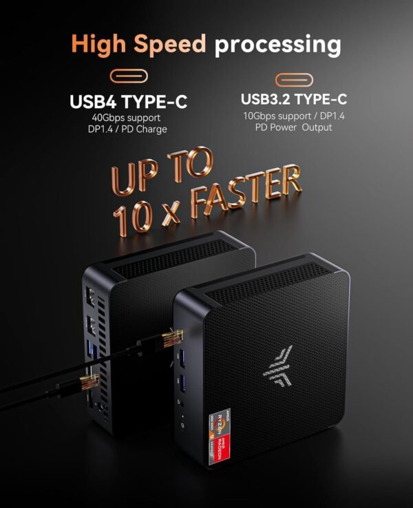 71a-XkGYnmL._AC_SL1500_.jpg KAMRUI AM21 Mini Gaming PC Ryzen 9 6900HX (Up to 4.9Ghz), Mini Desktop Computer, 16GB DDR5 4800 MHz 512GB SSD, Dual LAN, Dual NVMe PCIe 4.0 SSD Slots, WiFi 6, BT5.2, 4K@60Hz ,Business, Office, Home