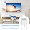 1200mbps WiFi Extender.WiFi Repeater.Universal Ethernet Adapter: Dual-Band WiFi Bridge with Bridge, Client, AP Modes, Converts Wireless to Wired, for PCs, Printers, TVs, Consoles.