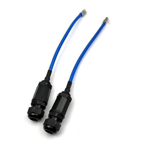 DEVMO 2PCS M20 RJ45 Waterproof Cat5/5e/6 8P8C Connector IP67 Ethernet DEVMO 2PCS M20 RJ45 Waterproof Cat5/5e/6 8P8C Connector IP67 Ethernet LAN Cable Connector Double Head with Shield Cat6 Network Cable Outdoor LAN Coupler Adapter Male to Female