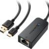 Cable Matters Micro USB to Ethernet Adapter Up to 480Mbps, Fire Stick Ethernet Adapter, Compatible with Fire TV Stick, Chromecast (Gen 1-3, up to Aug 2020), Google Home Mini – Not Compatible with Roku