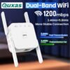 1200mbps WiFi Extender.WiFi Repeater.Universal Ethernet Adapter: Dual-Band WiFi Bridge with Bridge, Client, AP Modes, Converts Wireless to Wired, for PCs, Printers, TVs, Consoles.