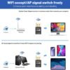 WiFi Adapter for Desktop PC,USB WiFi Adapter,Bluetooth&WiFi 2-in-1,600Mbps 2.4/5.8Ghz Dual Band Wireless Network,Plug and Play, for PC/Laptop/Desktop,Support Win7/8/8.1/10/11