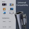 Anker USB C 3.0 to Ethernet Adapter, Portable 1-Gigabit Network Hub, 10/100/1000 Mbps, for MacBook Pro, iPad Pro 2019/2018, ChromeBook, XPS, Galaxy S9/S8, and More