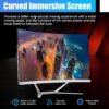 All-in-One Desktop Computer PC, 24" FHD Curved Display Monitor AMD R5 Quad-Core Processor, 8GB, 512GB SSD, Dual-Band Wi-Fi, Bluetooth, 4 USB, HDMI, VGA, Keyboard & Mouse for Home Study Office Gaming